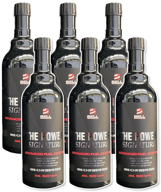 벨퍼포먼스 더파워 시그니처 고성능 연료첨가제 110년전통 DPF클리너 가솔린 디젤 하이브리드, 가솔린/휘발유, 6개