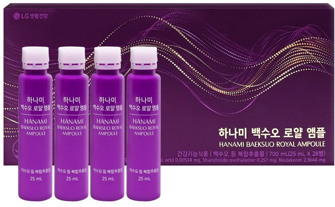 생활정원 하나미 백수오 로얄 앰플 4주분, 1개, 28회분