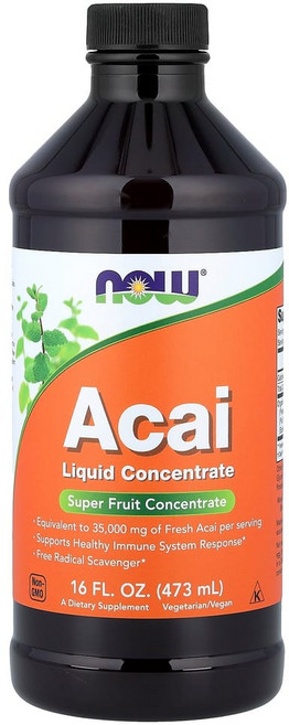 나우푸드 아사이 리퀴드 컨센트레이트 비건 글루텐 프리, 성인남녀공용, 액상, 1개, 473ml