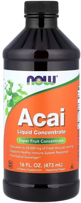 나우푸드 아사이 리퀴드 컨센트레이트 비건 글루텐 프리, 성인남녀공용, 액상, 1개, 473ml - 쿠팡