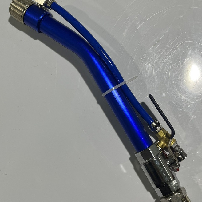 真石漆防火塗料噴槍 膩子噴塗彎槍, 1個, 精品寶藍噴槍壹把 1寸螺紋接頭