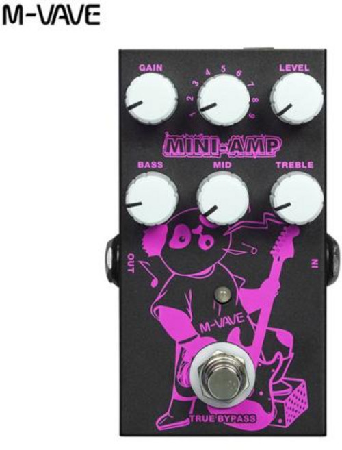 멀티이펙터 MVAVE 미니 앰프 프리 시뮬레이션 이펙트 페달 9 클래식 3 밴드 EQ 트루 바이패스 기타, 1) MINIAMP, 1) MINIAMP