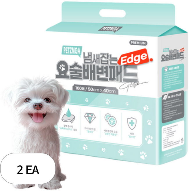 페츠모아 냄새잡는 요술배변패드 SWG표준형, 100개입, 2개