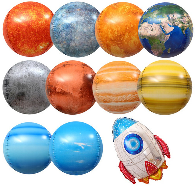 이벤트홀릭 태양계 우주선 풍선 세트(달 포함)