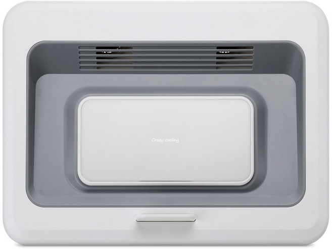 RXTN 노트북 거치대 쿨러 아이스쿨링 H6 반도체냉각방식 Max 21인치, 노트북거치대H6(중 대형)+아답터 (5V2A), 1개