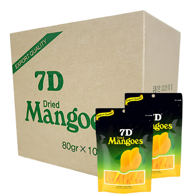 세븐디 건조망고, 80g, 10개