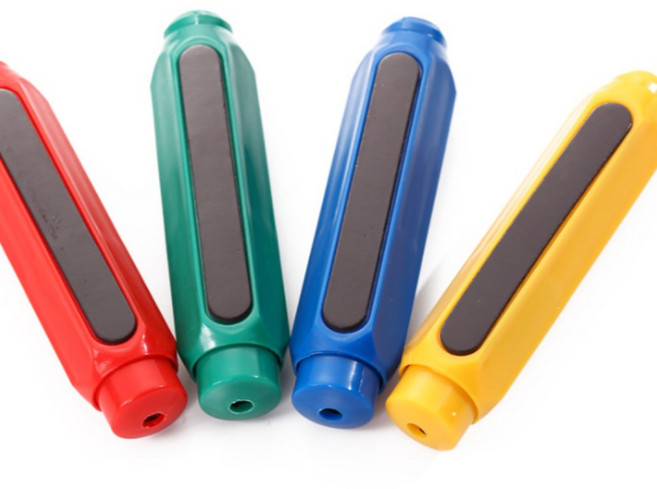 칠판에 착 자석분필홀더 버튼식 초크손잡이 분필샤프, GS0600503D빨강