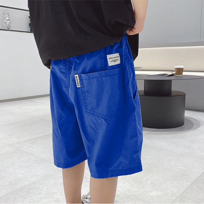 UPPERCUT 아동 와이드 면반바지 초등학생 가벼운 반바지 여름 밴딩바지 주니어 코튼 숏팬츠 남녀공용 버뮤다팬츠