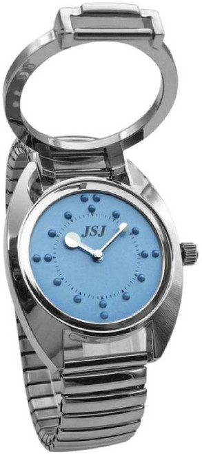 점자시계 손목 촉각 위치 시계 스텐 메탈 스트랩 점자 시각장애인 워치