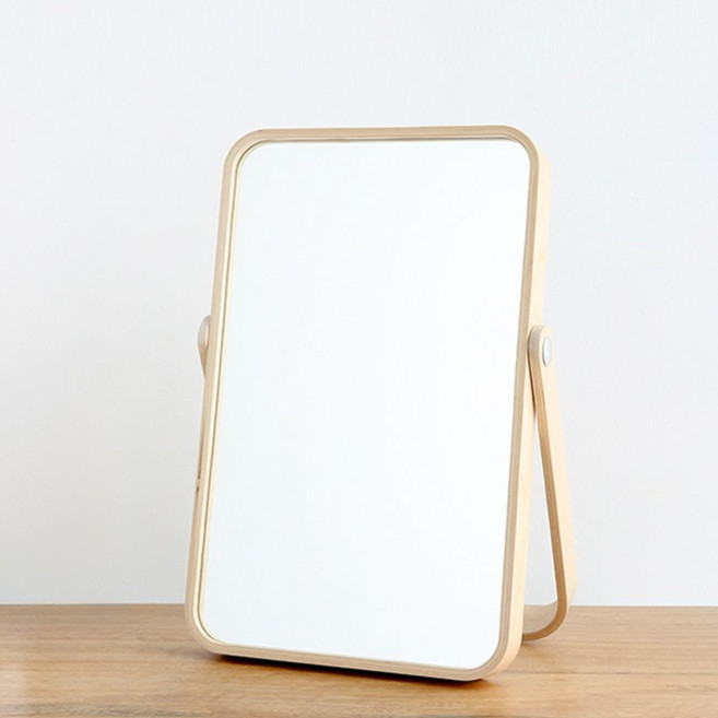 마켓비 DAILY 사각 탁상거울, 내추럴