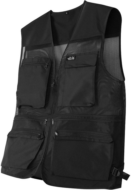 오버나인 남자 남성 메쉬 망사 안전 등산 낚시 현장 작업조끼