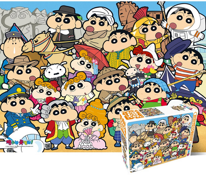 학산문화사 짱구는 못말려 세계문화여행 500조각 직소퍼즐 HS209944, 1개, 퍼즐단품, 500피스