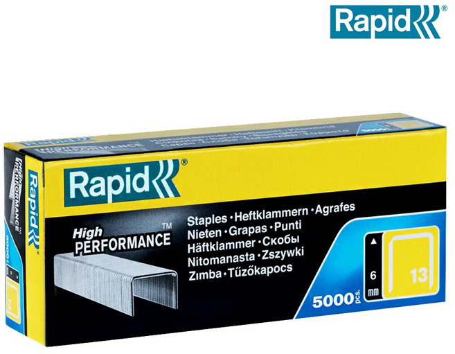 라피드 정품 R-13 아연도금 타카핀 (5000 pcs) 4mm 6mm 8mm 10mm 14mm, 13/6mm, 1개