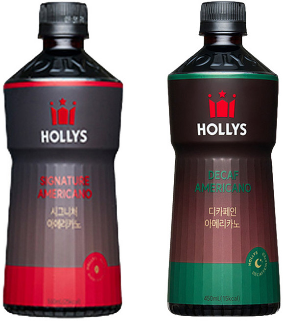 [할리스] 시그니처 아메리카노 550ml 6개입 + 디카페인 아메리카노 450ml 6개입, 6