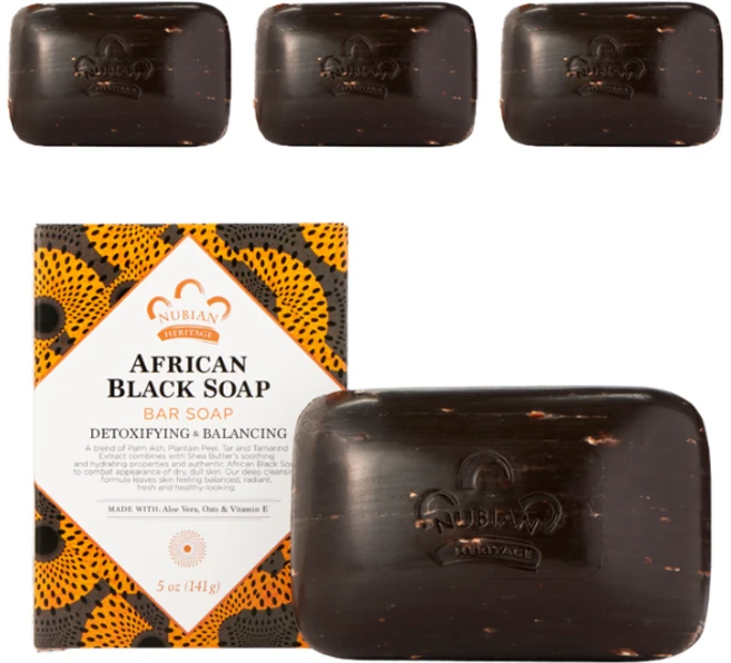 누비안헤리티지 아프리칸 블랙 비누, 141g, 4개 - 쿠팡