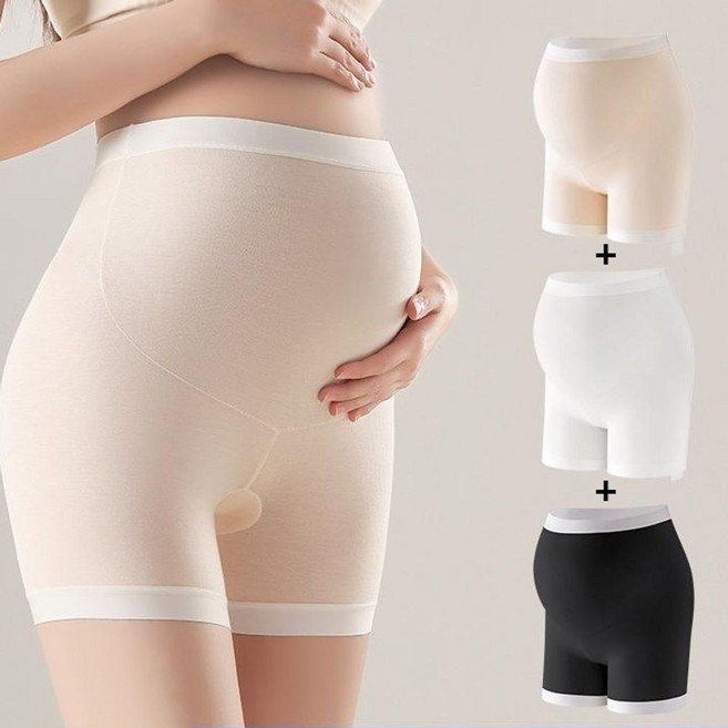 임산부 맘라인 사각 팬티 3P 속바지 드로즈 모달 거들 chr+3175xP