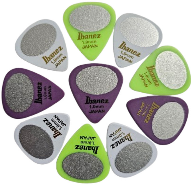 기타 우쿨렐레피크 미끄럼방지 (샌드그립) 삼각0.5mm 0.73mm물방울0.8mm1.0mm피크10개 1세트, 10개