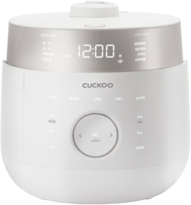 [10% 환급가전] 쿠쿠 마스터셰프 IH밥솥 6인용, CRP-LHR0610FGW, 그레이스 화이트색상