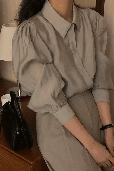 스테디 시스루블라우스 블라우스 여성블라우스 하객룩 (3colors)