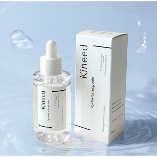 [비건앰플]+키니드 히알루비타 앰플 50ml 1개 Kineed Ampoule 히알루론산앰플 더마테스트 수분촉촉 진정 미백 인플루언서 Pick 탁월한 흡수력 속보습앰플 피부톤개선