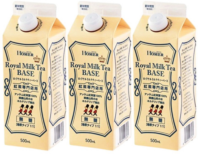 칼디 KALDI 로얄 밀크티 베이스 무가당 500ml x 3개