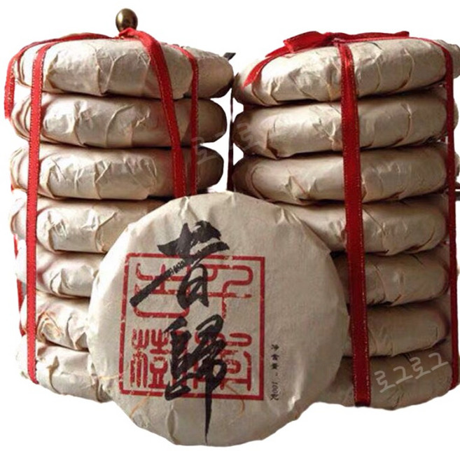 석귀 생병차 운남보이차 린창차구 고수 순료 춘차 5년이상진향 노생차 7편 총700g, 7개, 1개입, 100g