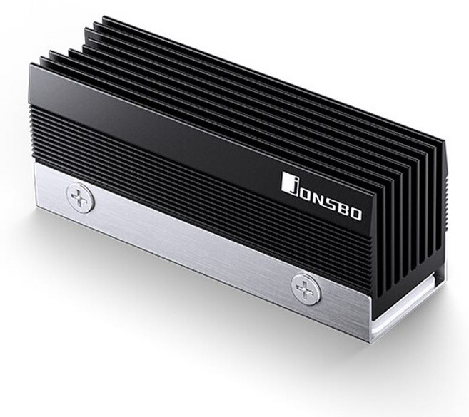 존스보 JONSBO M201 M.2 SSD HEATSINK 방열판 (블랙), 1개, 블랙