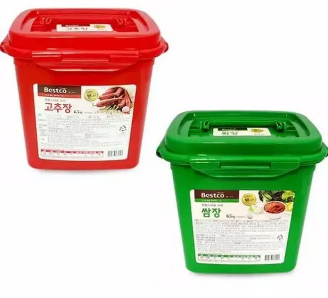 베스트코 고추장 쌈장 6.5kg 대용량 맛깔스런장 택일 식당용, 1개