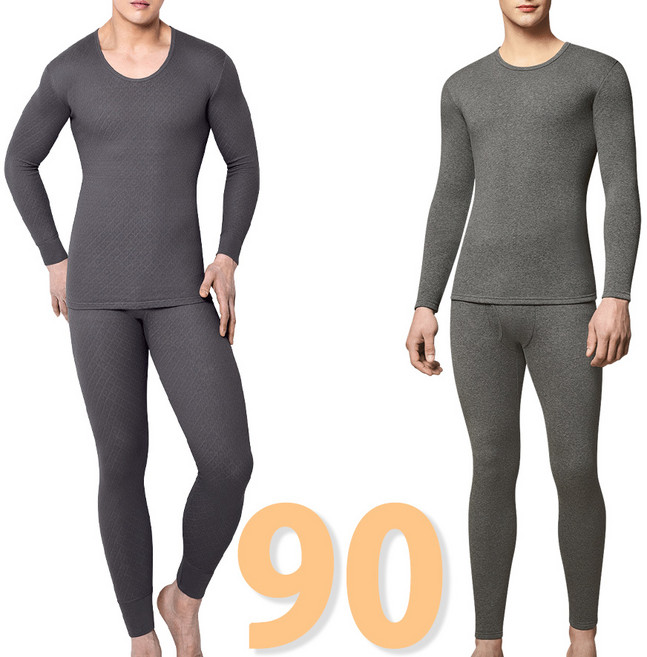 BYC 3중보온 슬림한 마른체형 90 남성내복 상하세트