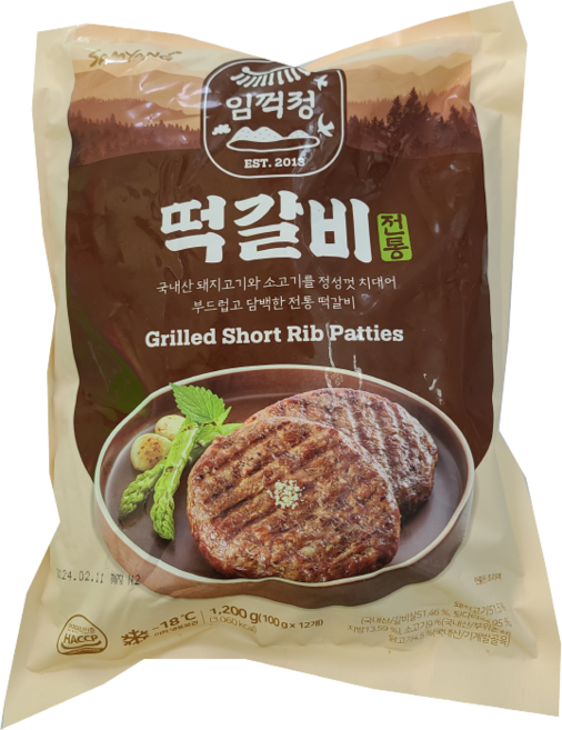 모닝하임 임꺽정 떡갈비 1.2kg, 1개
