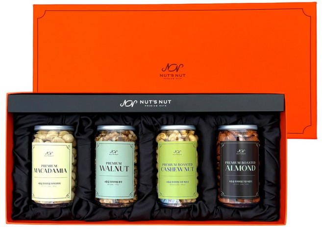 넛츠넛 고급 견과류세트 4종 마카다미아 딜라이트 A세트(마카다미아 호두 구운캐슈넛 아몬드), 1세트
