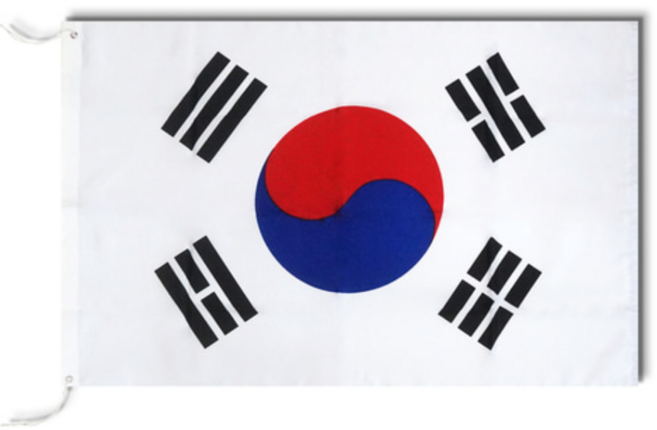 국기 계양용 태극기 7호 깃발 관공서 학교, 1개, WHITE