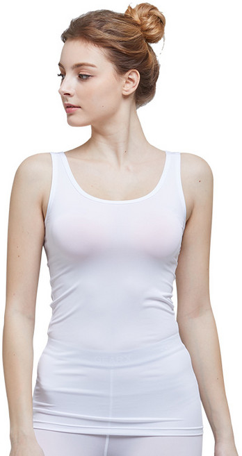 기어엑스 여성 일반여름 민소매라운드넥 냉감 언더레이어 상의