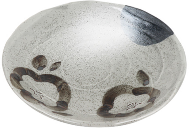 일본 도자기 재팬 카키꽃 원접시, 1개