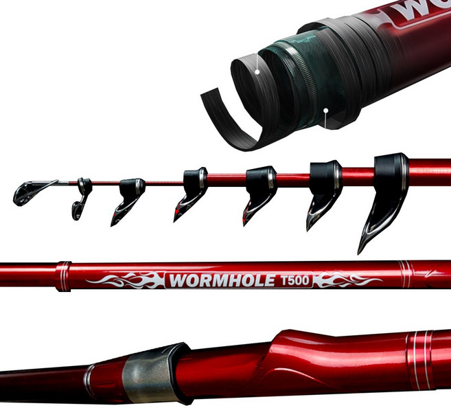 BS컴퍼니 웜홀T500 원투대 서프낚시대 바다 원투낚시대, 레드, 1개, 484g