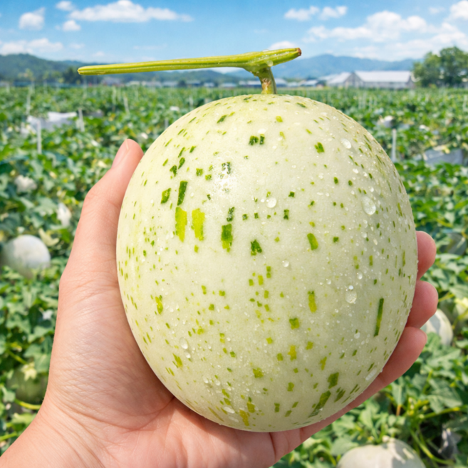 [봄 제철 시즌 판매] 15 브릭스 부드럽고 달콤한 고령 백자메론, 1박스, 2kg (2과 내외)