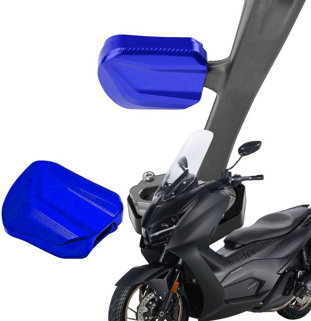 24년-26년 존테스 350D 튜닝 사이드스탠드 날개클립 MOXI 삼각대 확장패드 발판, 1개, 파랑