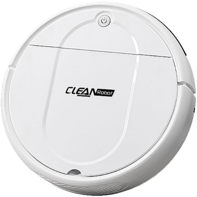 第四代USB充電式智慧四合一掃地機器人, 白色