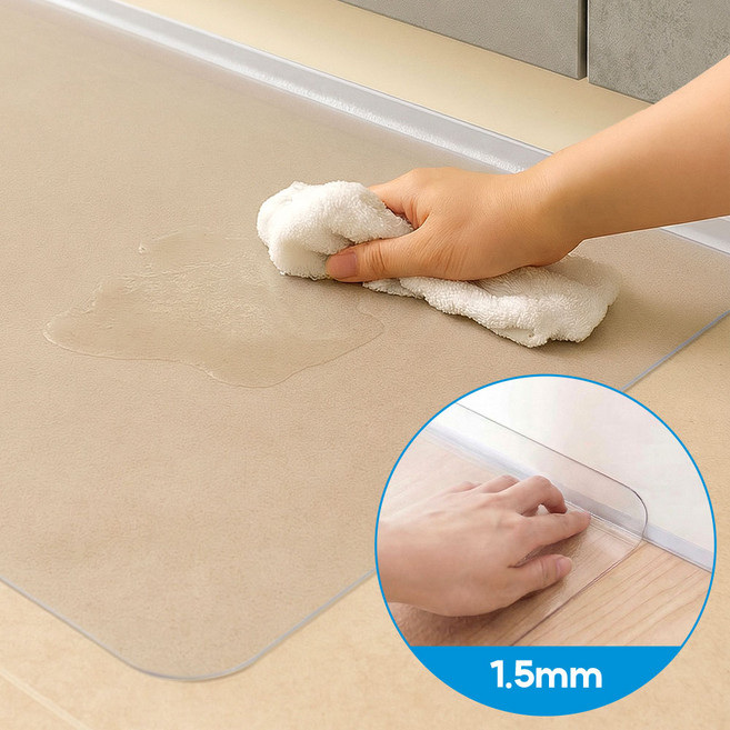 릴렉 투명 주방 발매트 PVC 부엌 싱크대 60x180, 1개