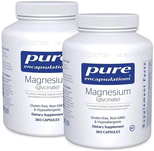 퓨어인캡슐레이션 마그네슘 글리시네이트 캡슐 Pure Encapsulations Magnesium Glycinate, 2개, 360정 - 쿠팡