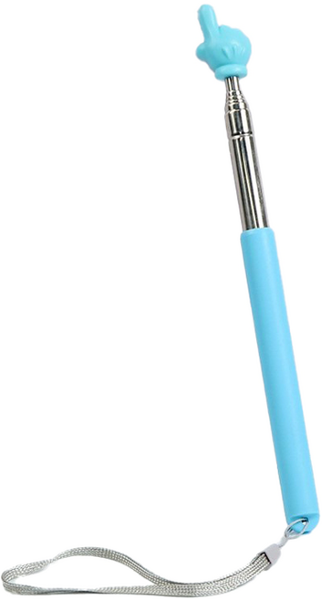 달달플랫폼 NEW 신형 88cm 스트랩 포인터 손가락 지시봉, 1개, 블루