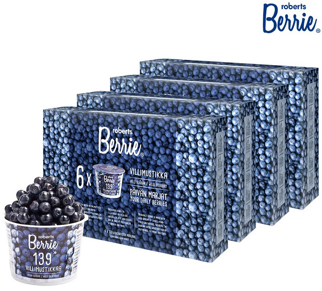 [로버츠베리에] 야생 빌베리 100ml x 6팩, 24개