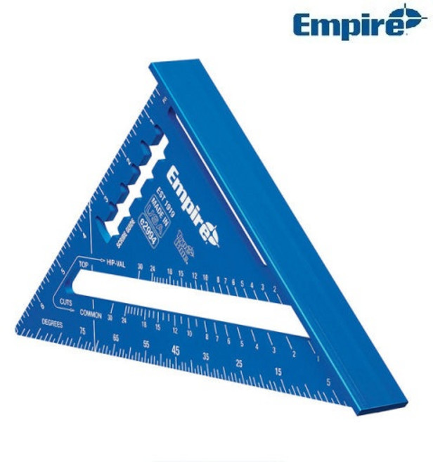 미국생산 정품 엠파이어 삼각자 e2994 고급형 직각 목공 삼각 퀵 스피드스퀘어 각도자 연귀자, 1개