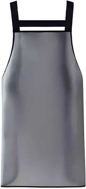 아이엠판다 반투명 우레탄 방수 앞치마 95cm, 반투명 블랙, 1개