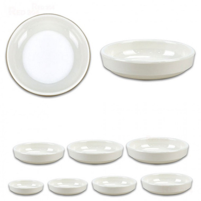 멜라민 한식 소금 기름장 쌈장 초장 와사비 종지 양념 소스 그릇 앞접시 반찬그릇 1호 2호 3호 4호 5호, 1개