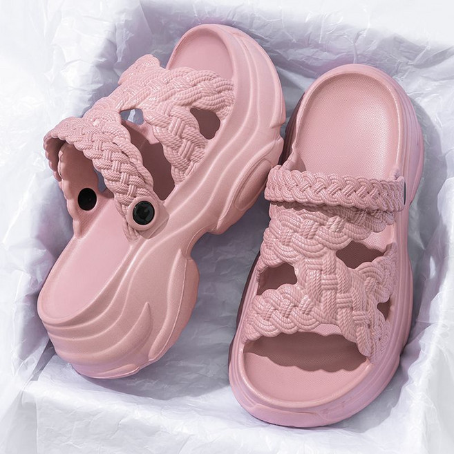 COSYEVNO 여성용 여름용 두꺼운 밑창 슬리퍼 편안한 샌들 CLXtx-21