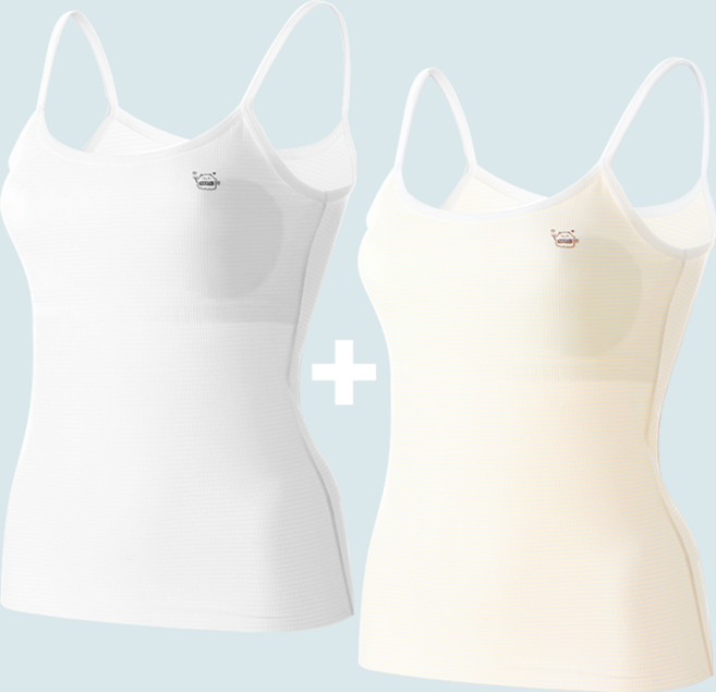 NUNUHANA 주니어 성장기 끈나시 1단계 여아 브라 런닝 2종세트 Z91