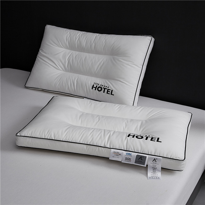 A급 순면 베이비급 솜털 필로우 숙면 목지지 세탁가능 특급호텔 베개, 1개, 화이트