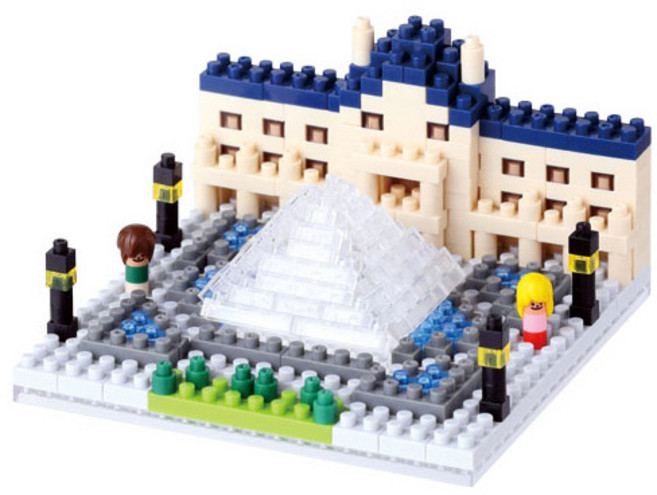 320피스 나노블럭 - 루브르 박물관, 1개