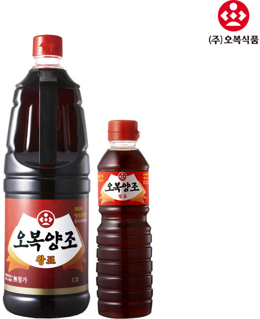 오복식품 오복간장 왕표 1.7L ＋ 500ml / 간장, 1세트